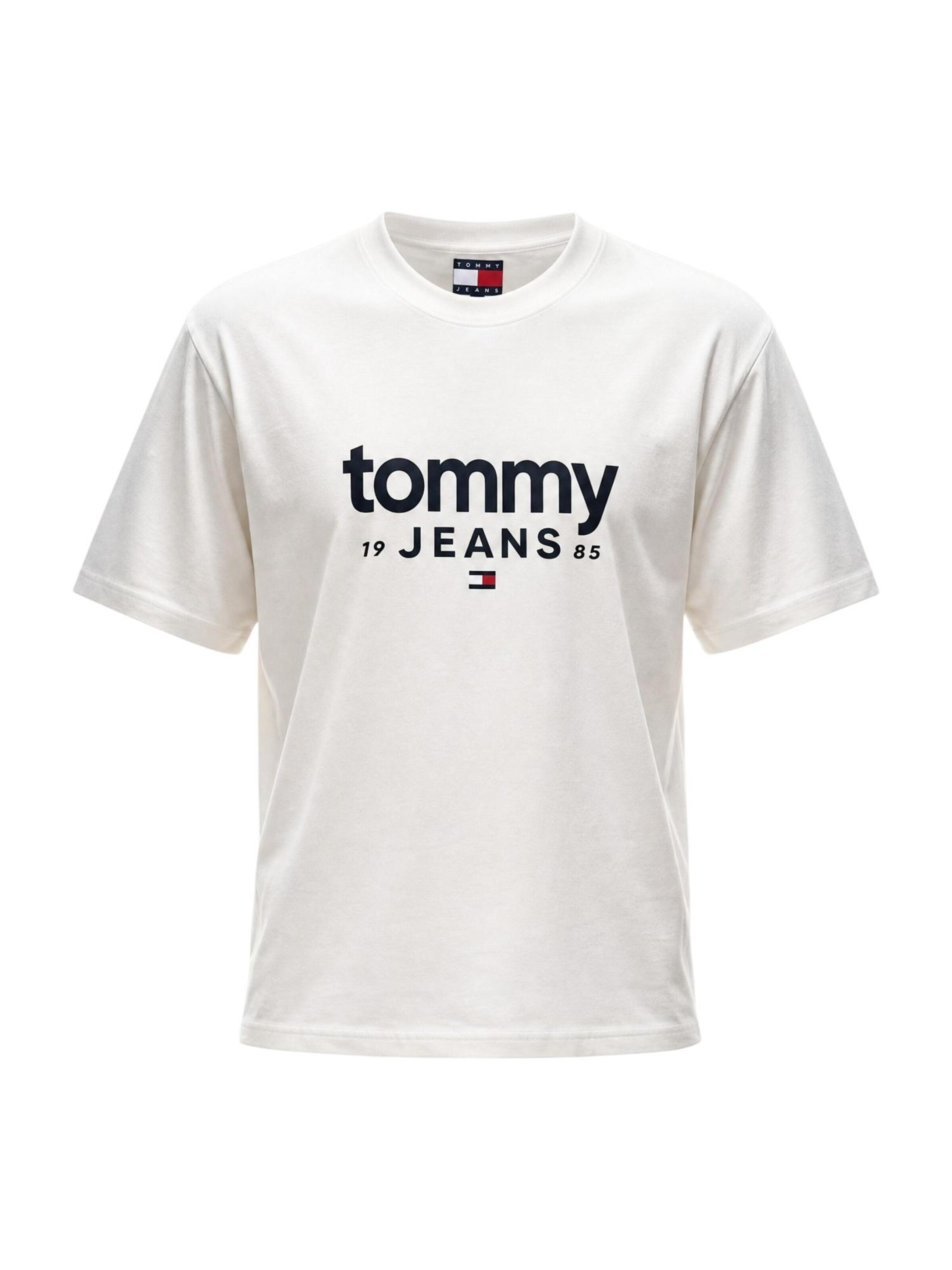 Maglietta 'DM0DM23376' di Tommy Jeans in bianco: frontale