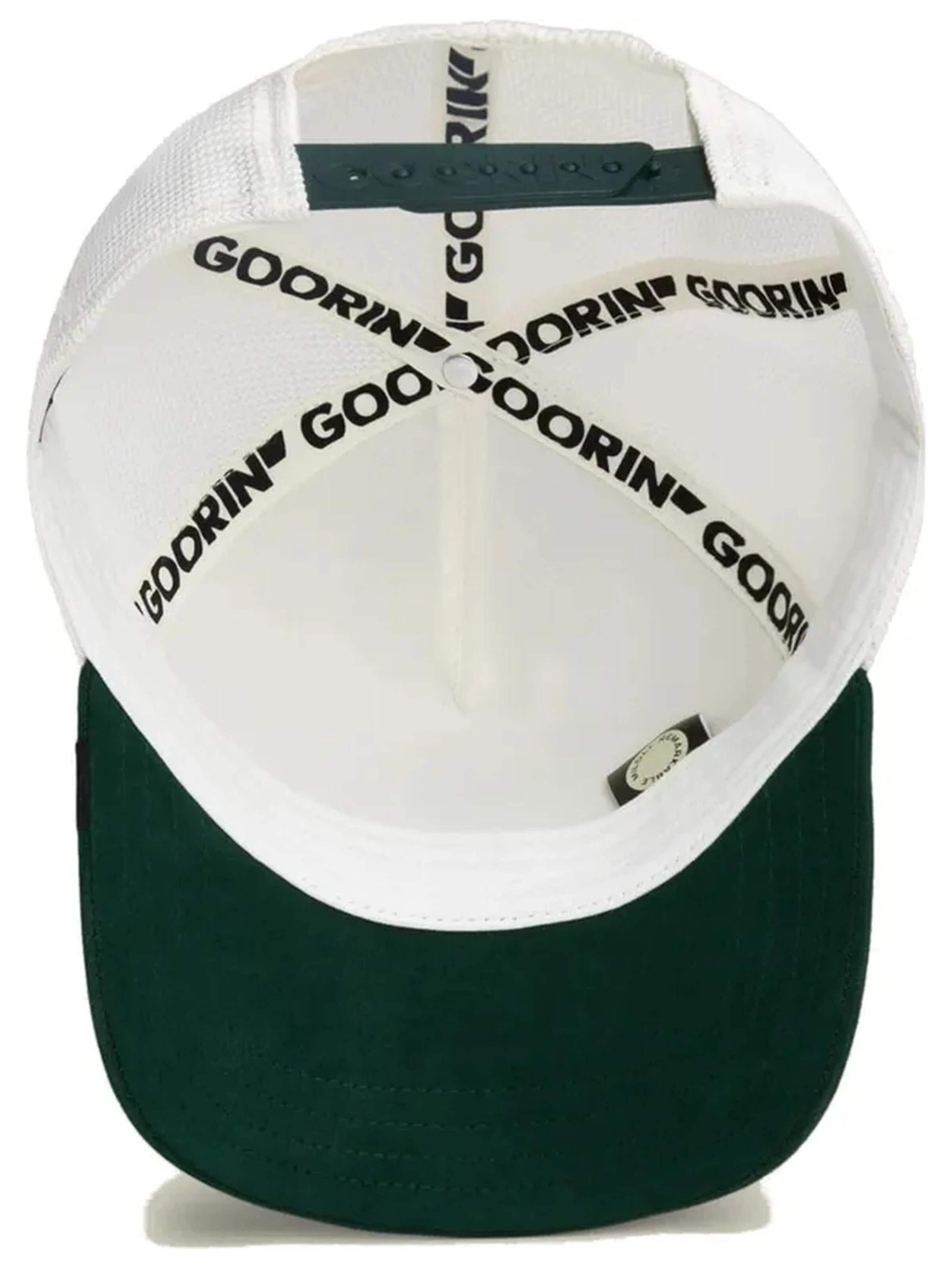 GOORIN Bros. Kšiltovka 'Gorra goorin bros blanca rottweiller suede bad boy trucker cap 3' – bílá