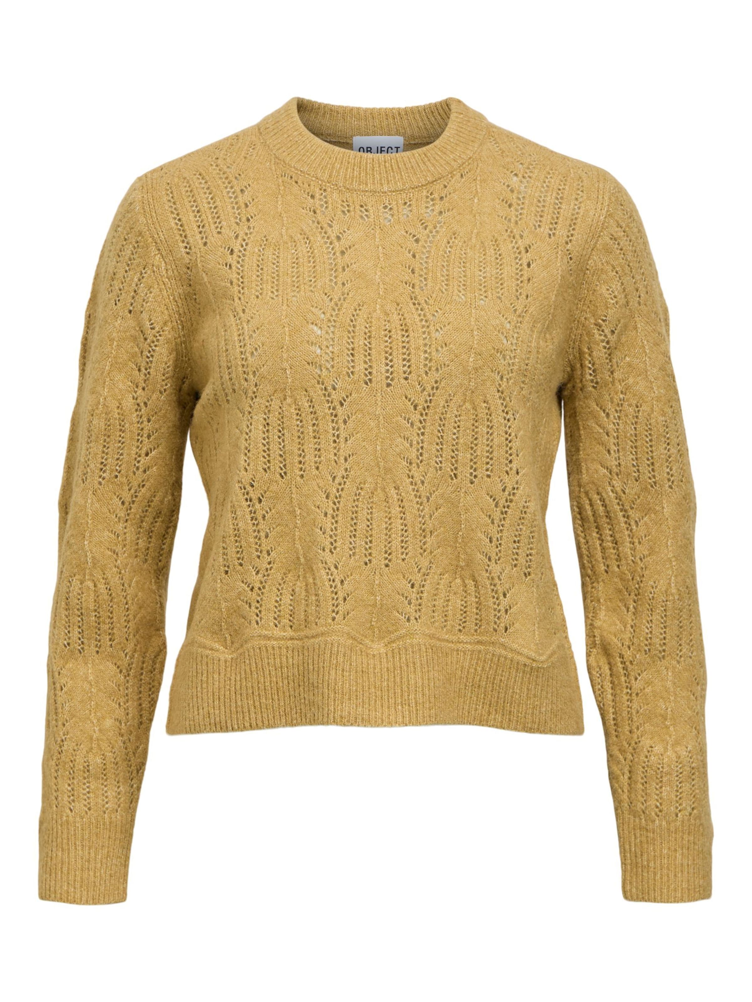 Pullover 'OBJARONA' di OBJECT in marrone: frontale