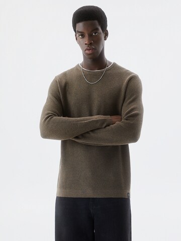 Pull&Bear Trui in Bruin: voorkant