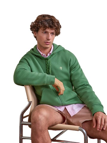 FAGUO Zip-Up Hoodie 'Mesnil' in Green