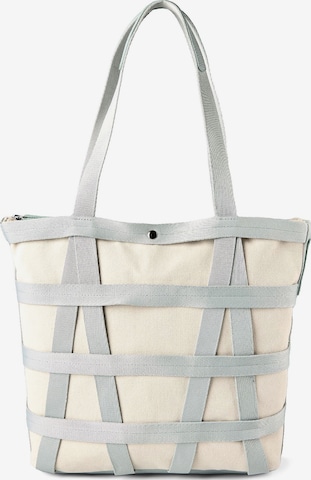 Shopper 'Jada' di TOM TAILOR DENIM in bianco: frontale