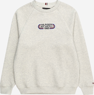 TOMMY HILFIGER Sweatshirt in de kleur Lichtgrijs / Rood / Zwart / Wit, Productweergave