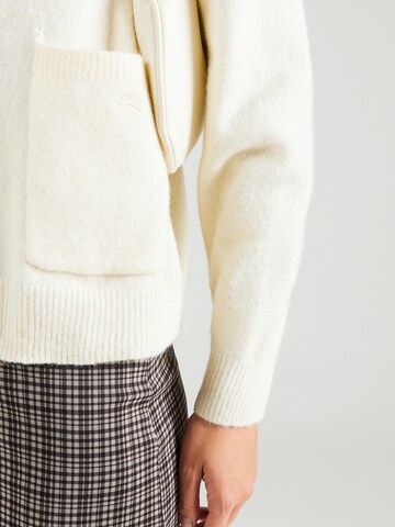 UNITED COLORS OF BENETTON Knit cardigan in Beige
