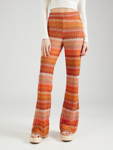 VILA Flared Pants 'Joe' in Orange: front