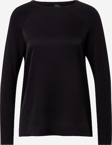 s.Oliver BLACK LABEL Sweter w kolorze czarny: przód