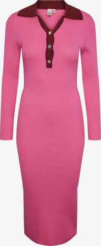 Y.A.S Трикотажное платье 'Minna' в Ярко-розовый: спереди