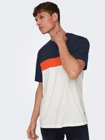 Only & Sons T-Shirt 'ODIS' in Weiß
