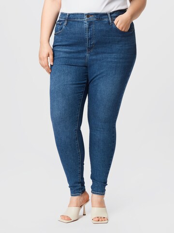 Levi's® Plus Skinny Jeans 'Plus Mile High SS' in Blauw: voorkant