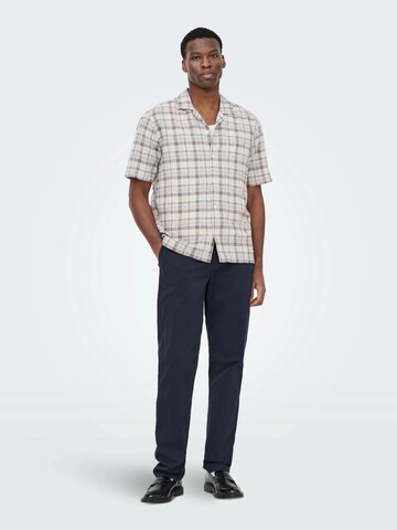 Only & Sons Regular Chino trousers 'ONSWeft' in Blue