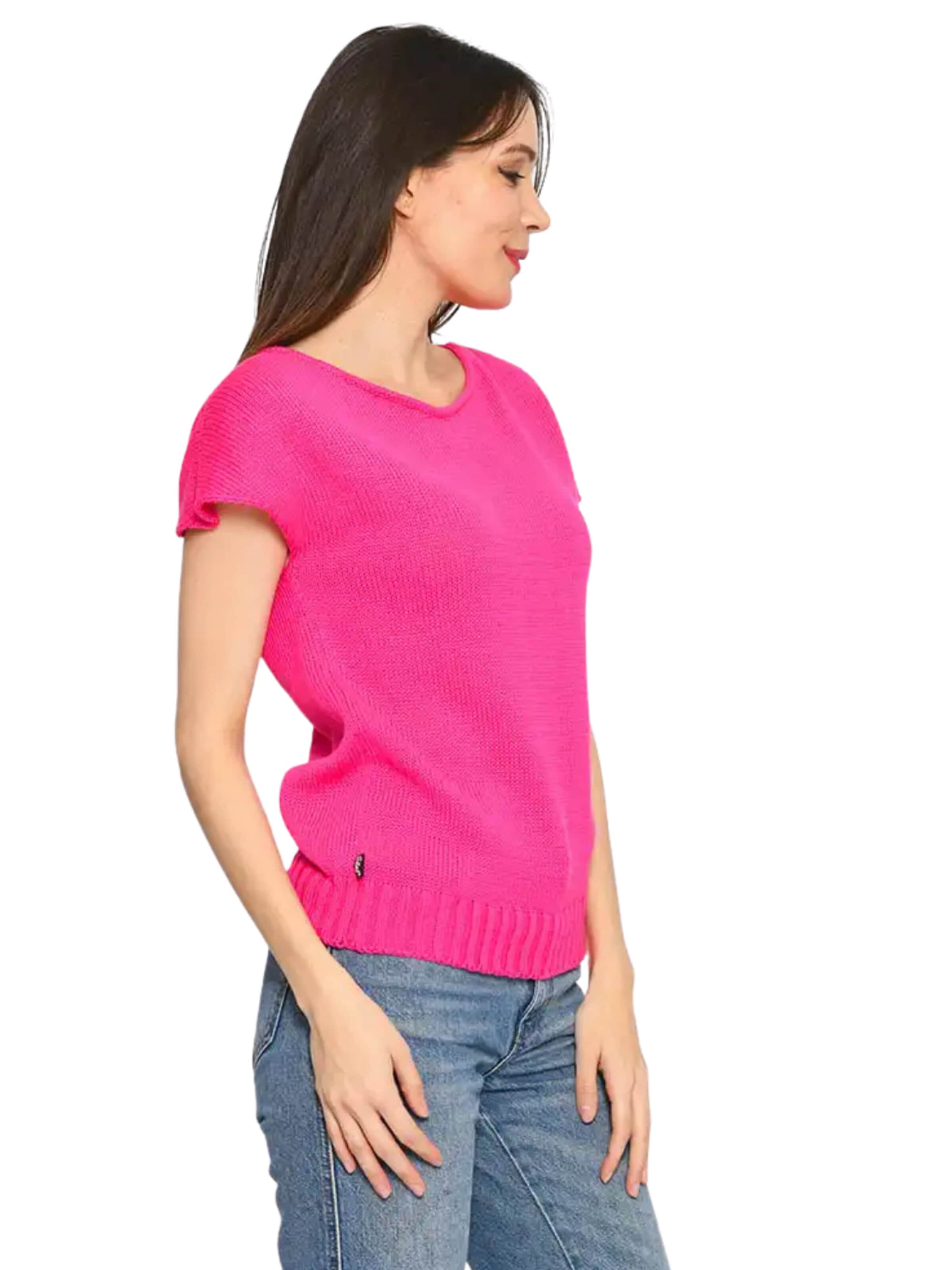 Süel knitwear Gebreide top 'Carlos' in Roze