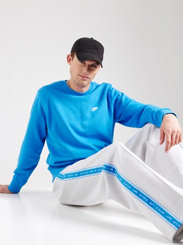 Nike Sportswear Mikina 'Club Fleece' - Modrá: predná strana