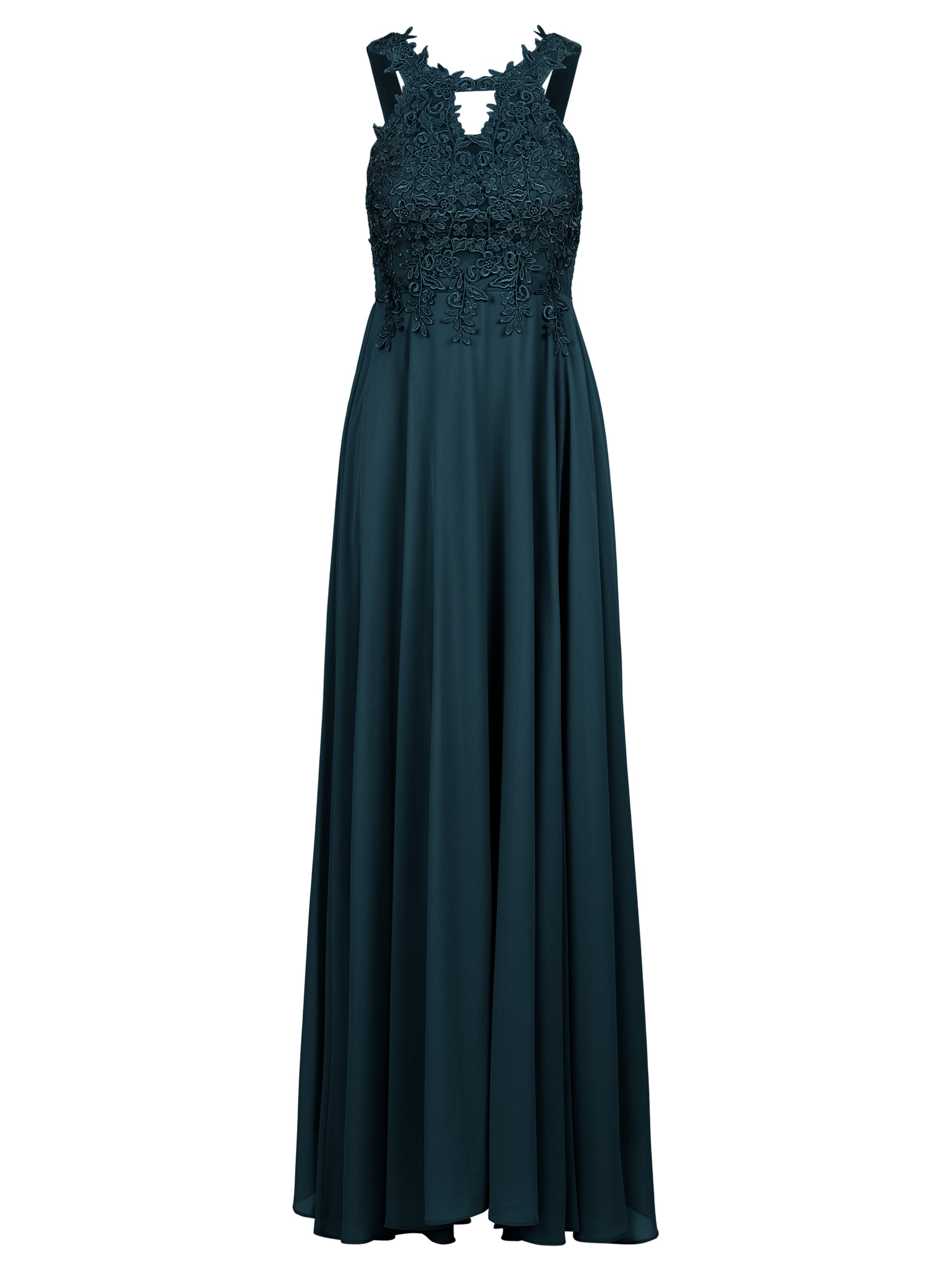 Kraimod - Vestido de noche en verde: frente