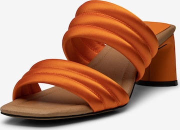 Shoe The Bear Mules in Orange: front