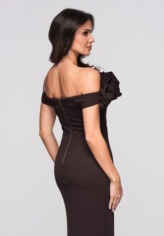 Ombre Avondjurk in Bruin