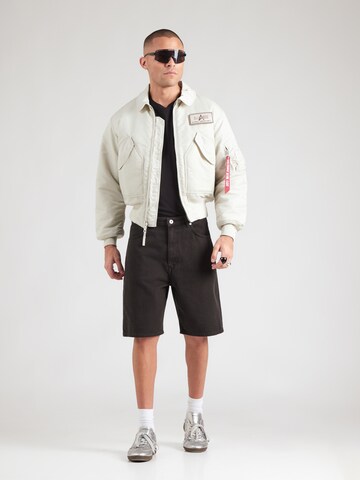 NORSE PROJECTS Широка кройка Дънки 'Korshavn' в черно