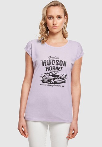 ABSOLUTE CULT T-Shirt 'Cars - Hudson Hornet' in Lila: predná strana