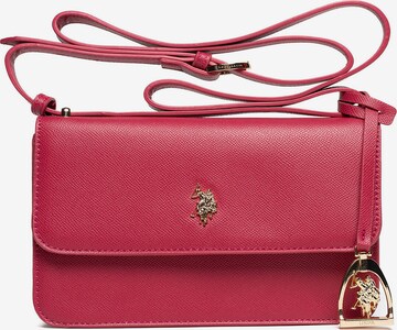 Borsa a spalla di U.S. POLO ASSN. in lilla: frontale