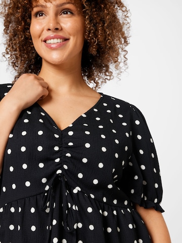 Dorothy Perkins Curve Bluse in Schwarz