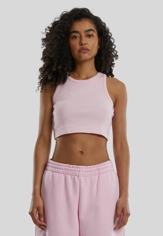 Haut 'Small Signature Essential' Karl Kani en rose : devant