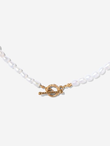 ØYRE Łańcuszek 'Rice Pearl Toggle' w kolorze złoty