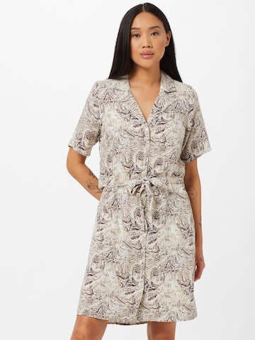 OBJECT Shirt dress 'KINNA' in Beige: front