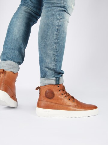 BLACKSTONE Hög sneaker 'Aspen YG26' i brun