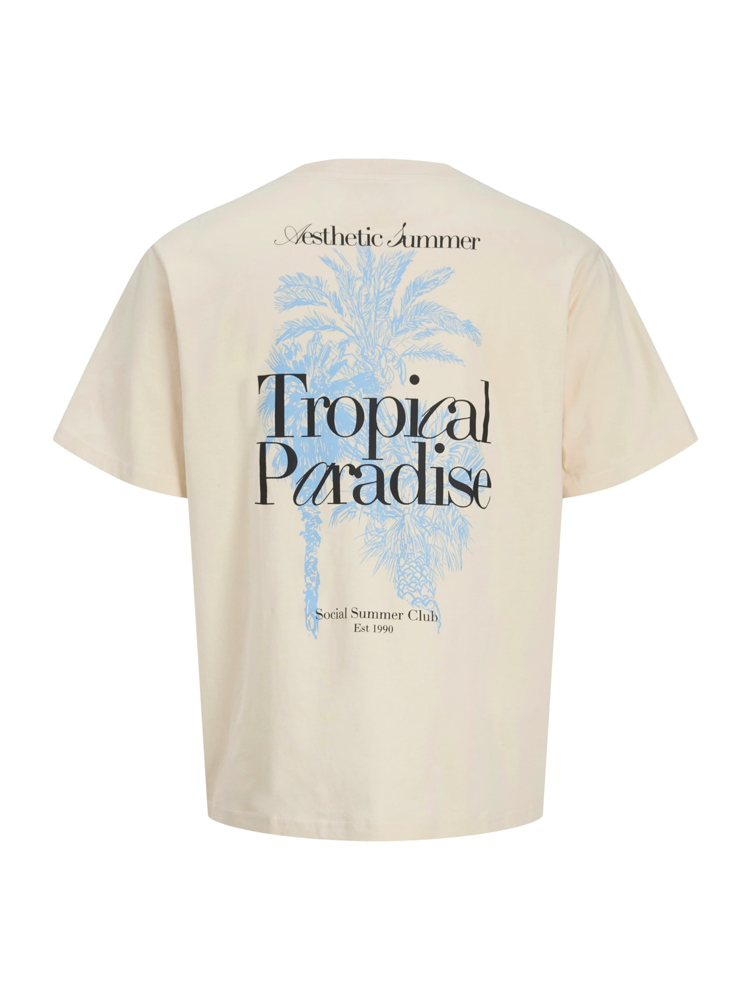 JJ Rebel Μπλουζάκι 'JREBCHRISTIAN' σε μπεζ