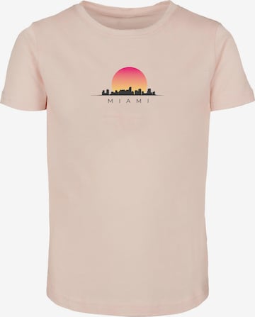 T-Shirt 'Miami' Merchcode en rose : devant