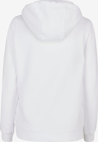 Merchcode Sweatshirt 'Caution Hot' in Weiß