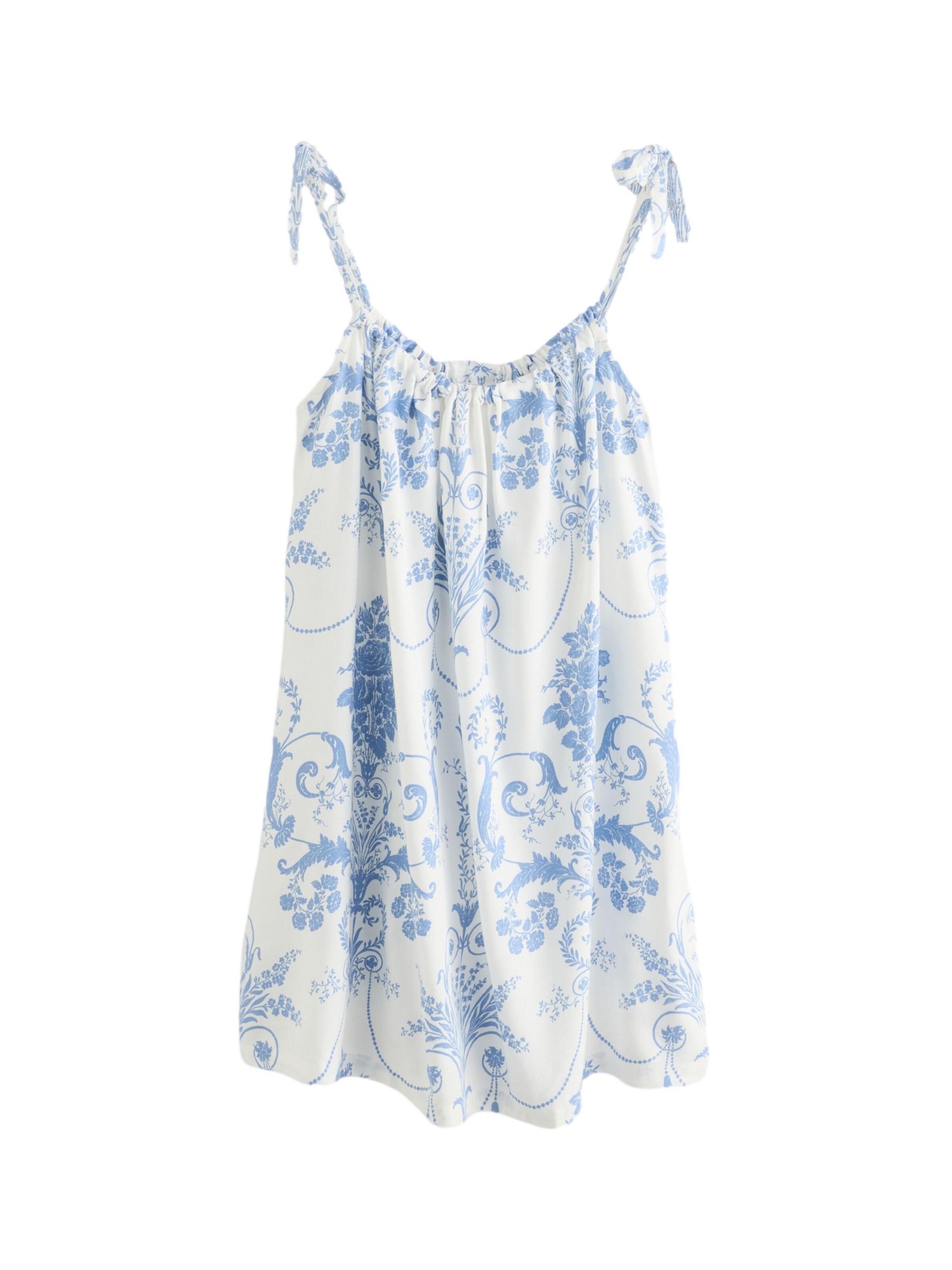 LAURA ASHLEY Negligé 'Josette' in Blauw: voorkant