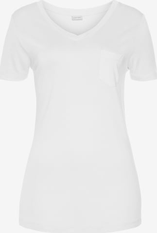 T-shirt LASCANA en blanc : devant