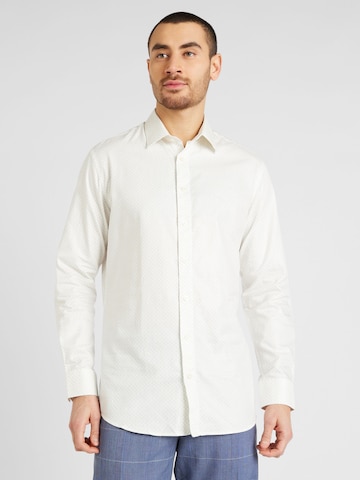 Coupe regular Chemise 'Soho-Ethan' SELECTED HOMME en blanc : devant