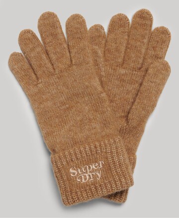 Gants Superdry en marron