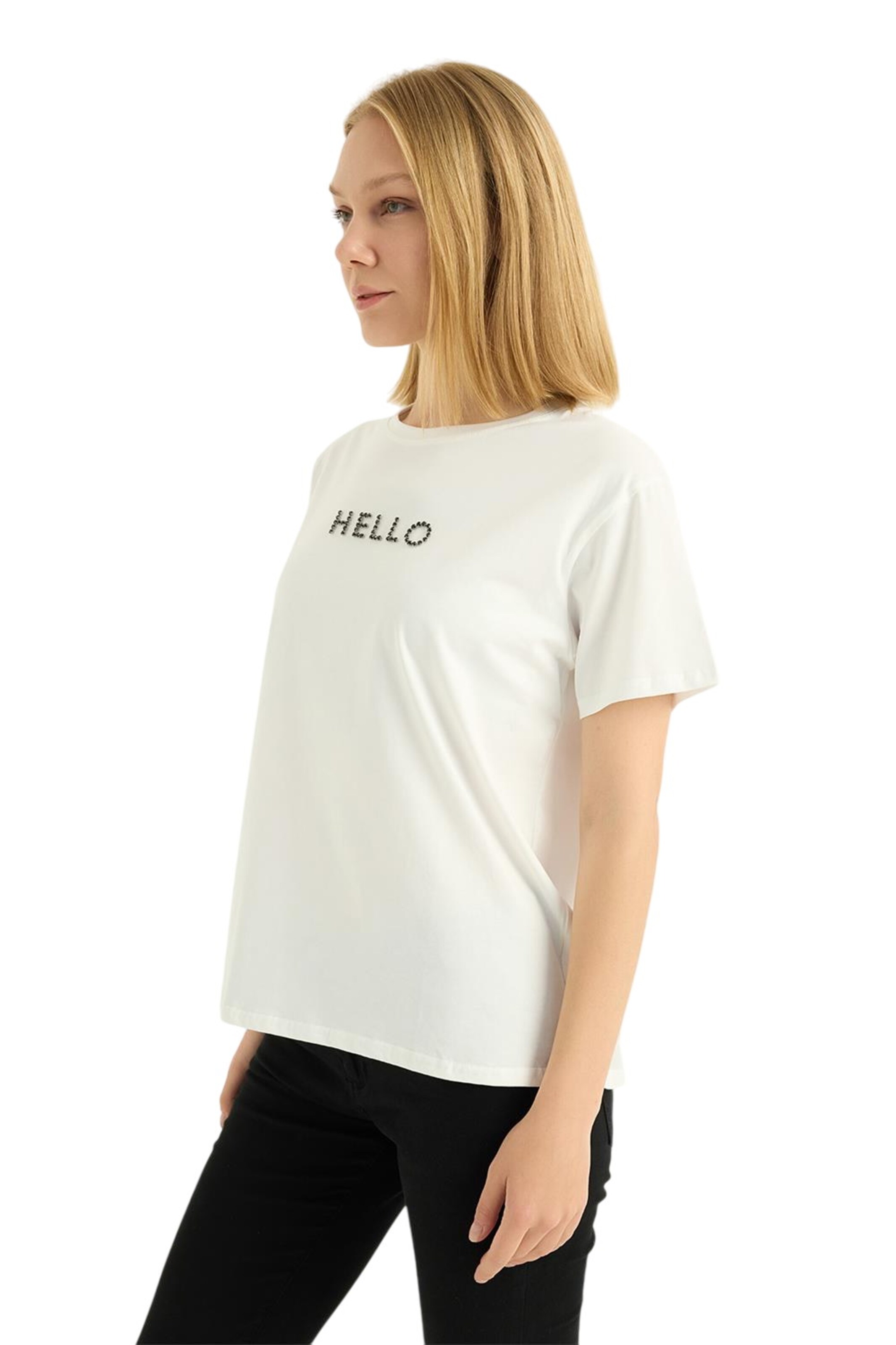 T-shirt HOME STORE en blanc