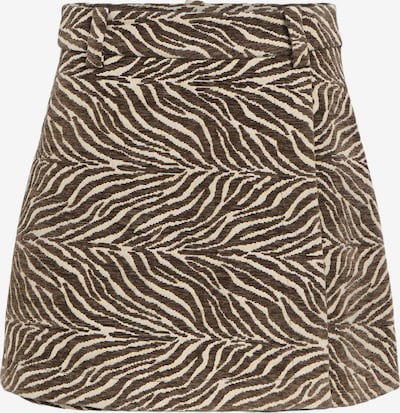 Sijonas 'OBJTHEA' iš OBJECT, spalva – kremo / šokolado spalva, Prekių apžvalga