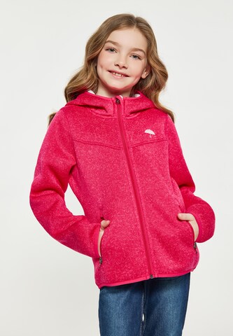 Schmuddelwedda Fleece jas in Roze: voorkant