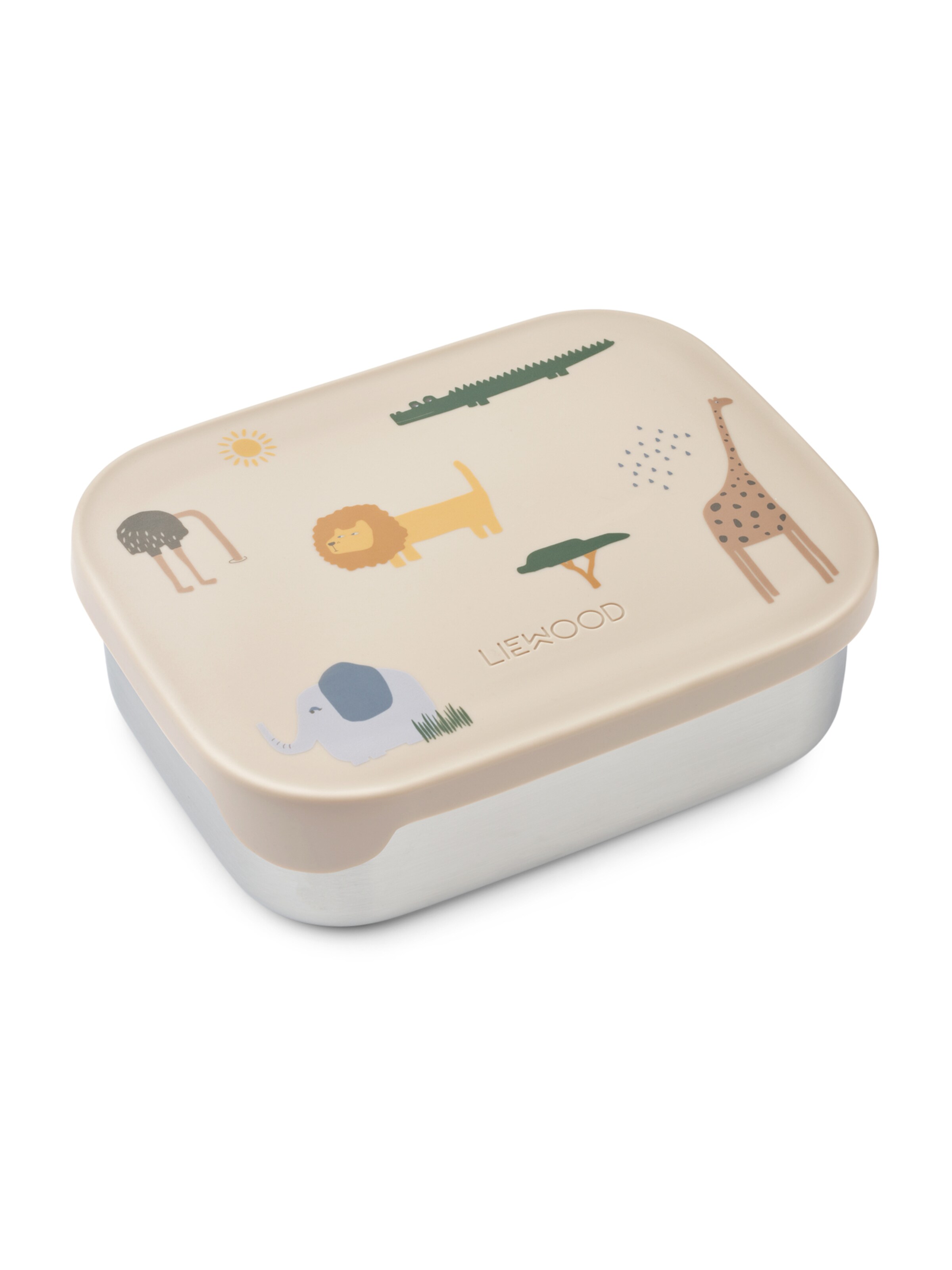 Liewood Lunchbox 'Arthur' in Beige: Vorderseite