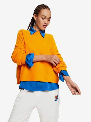 Sweat-shirt ESPRIT en orange : devant