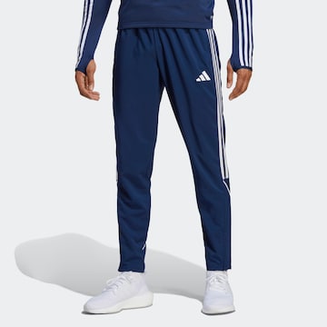 ADIDAS PERFORMANCE Tapered Sporthose 'Tiro 23 League' in Blau: Vorderseite