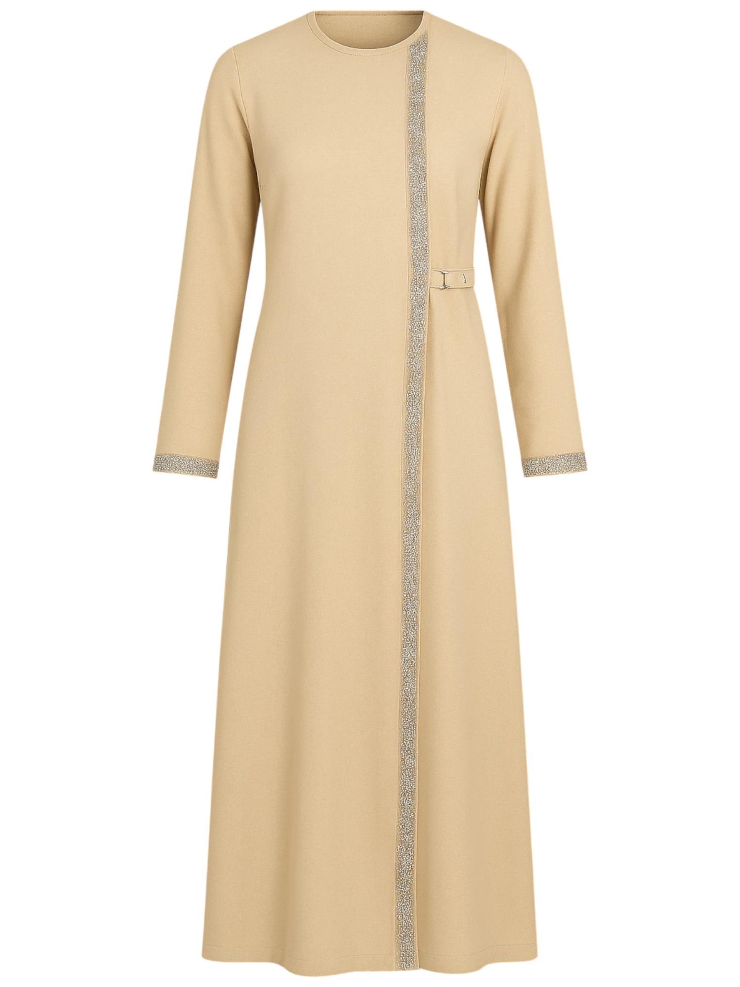 fashionshowcase - Vestido 'Leila-Ferace' en beige: frente