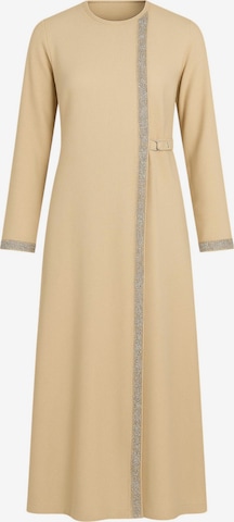 fashionshowcase Dress 'Leila-Ferace' in Beige: front