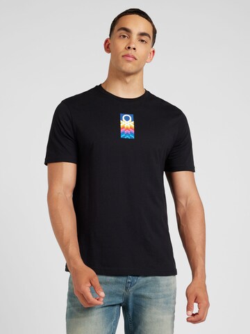 UNITED COLORS OF BENETTON Shirt in Black: front