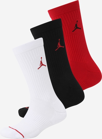 Chaussettes Jordan en rouge : devant