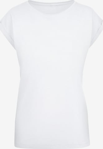 F4NT4STIC Shirt 'Blumenmuster Blau' in White: front