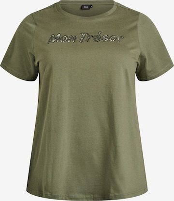 žalia Zizzi Marškinėliai 'MALLI': priekis