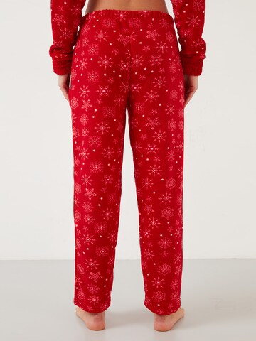 LELA Pyjama 'Lela' in Rood