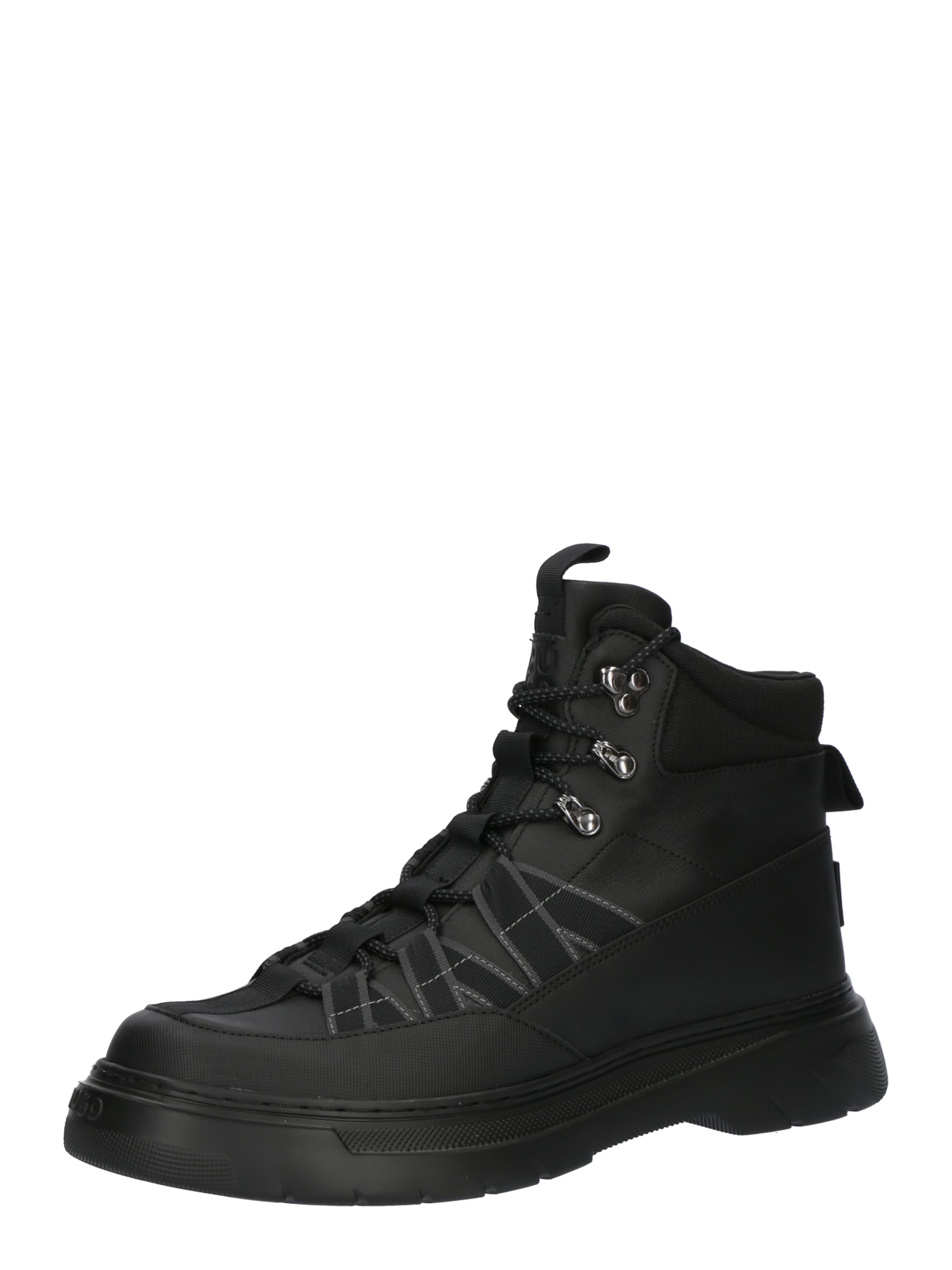 Bottines à lacets 'Urian Hito' HUGO en noir : devant
