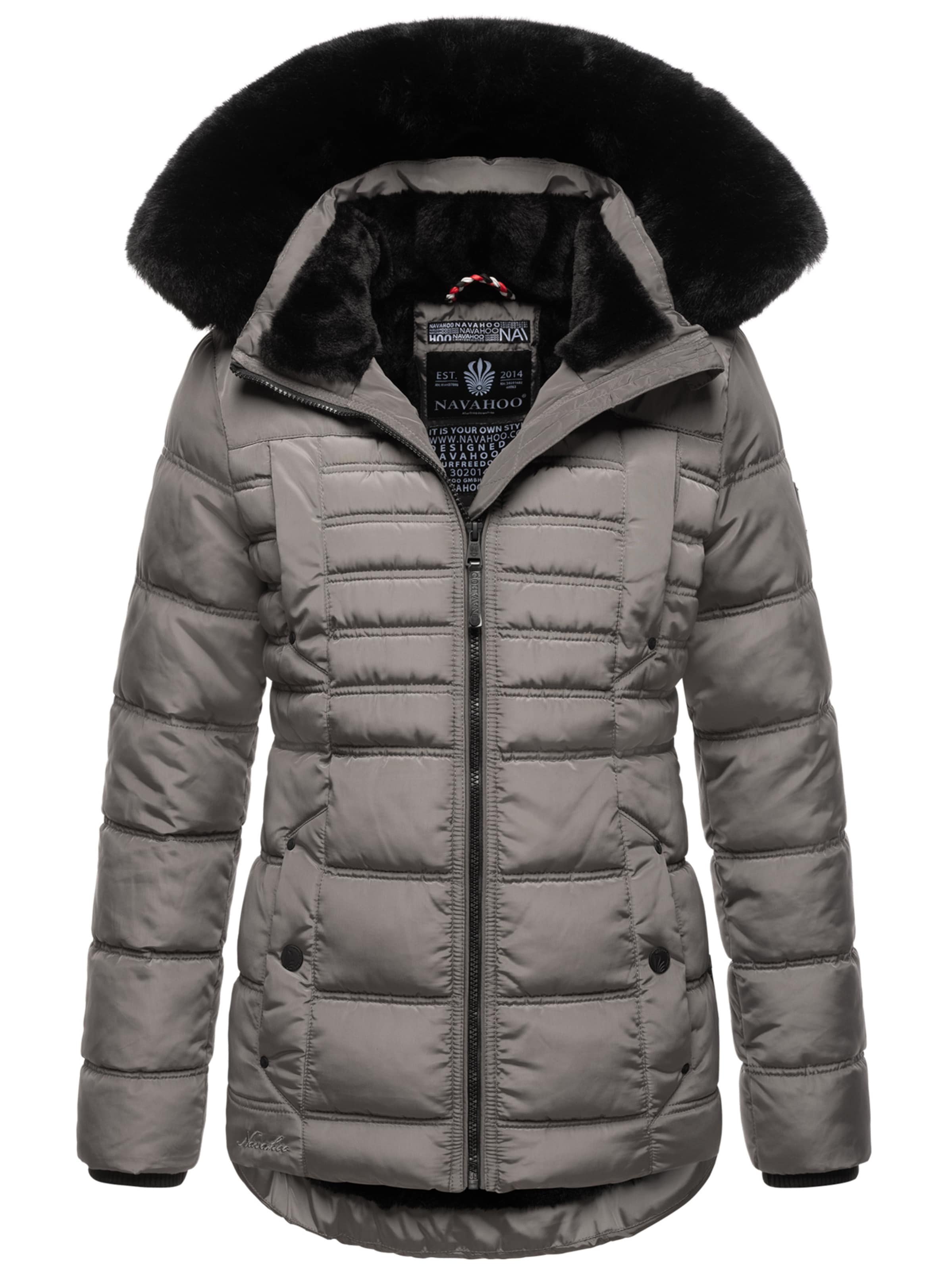 NAVAHOO Winter Jacket in Grey: front