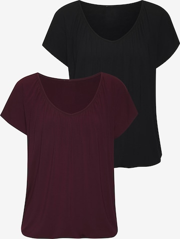 LASCANA T-shirt i lila: framsida